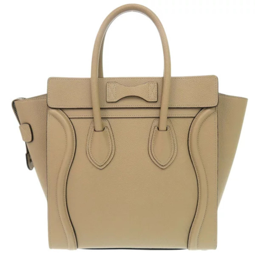 Celine Luggage Shopper Leather Beige Handbag - Picture 3 of 6